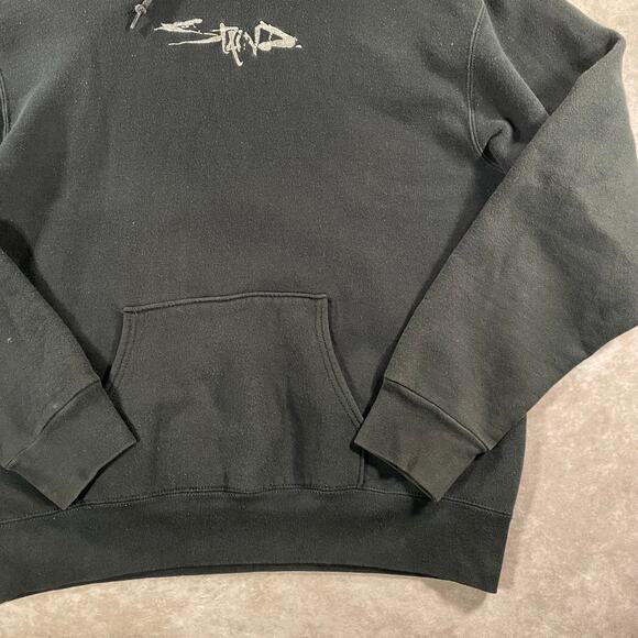 Vintage Staind Rock Band Embroidered Front And Back Baggy Black Pullover Hoodie - Picture 6 of 11